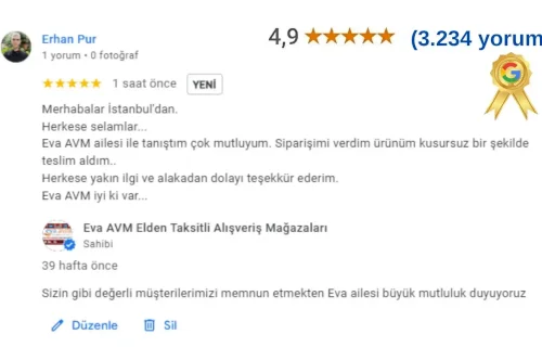 Eva AVM ailesi ile tanıştım çok mutluyum.