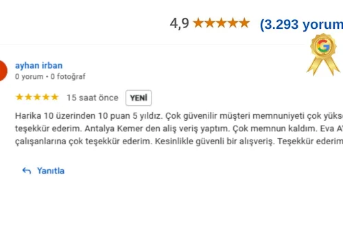 Harika 10 üzerinden 10 puan 5 yıldız!!!