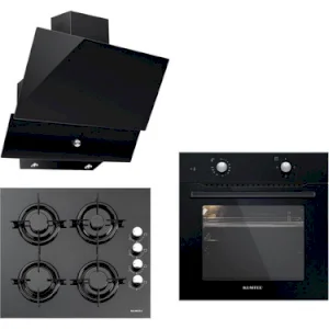 LUXELL STIL BUTTON ANKASTRE SET(B66-S2 FIRIN+ LX-40TAHDF OCAK + DA6-830 DAVLUMBAZ)...