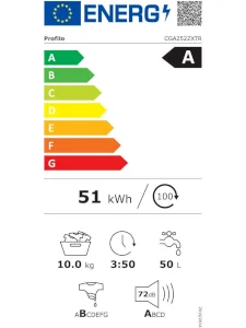 Profilo CGA252ZXTR 10 kg 1200 rpm Washing Machine